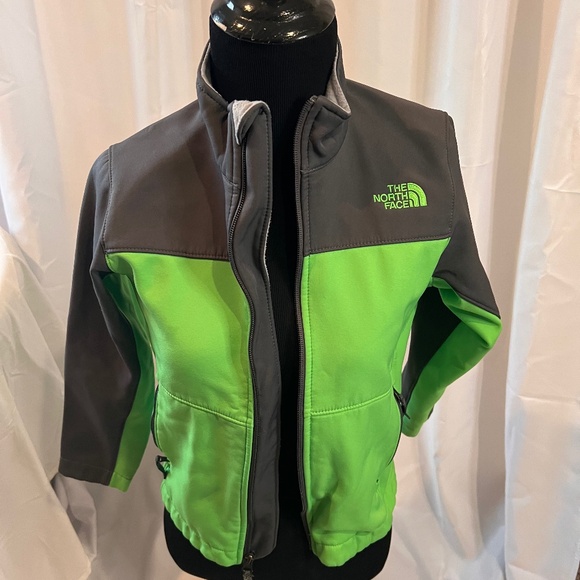 The North Face Green/Gray jackets, kids size small - Picture 1 of 3